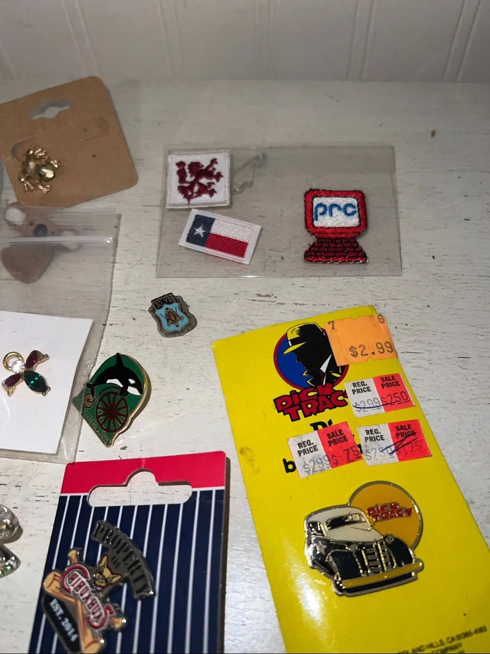 Lot of vintage pins advertising gold filled
